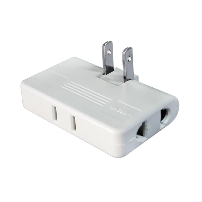 ADAP.TOMA TRIP.ENCH. GIRATORIO BLANCO XD-608-FW - OPALUX