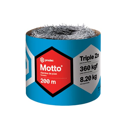 ALAMBRE PUA 200 MT + 1/4 KG GRAPA MOTTO - PRODAC