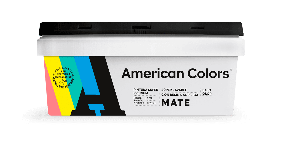 AMERICAN COLORS MATE NUEVO MARFIL 1GL