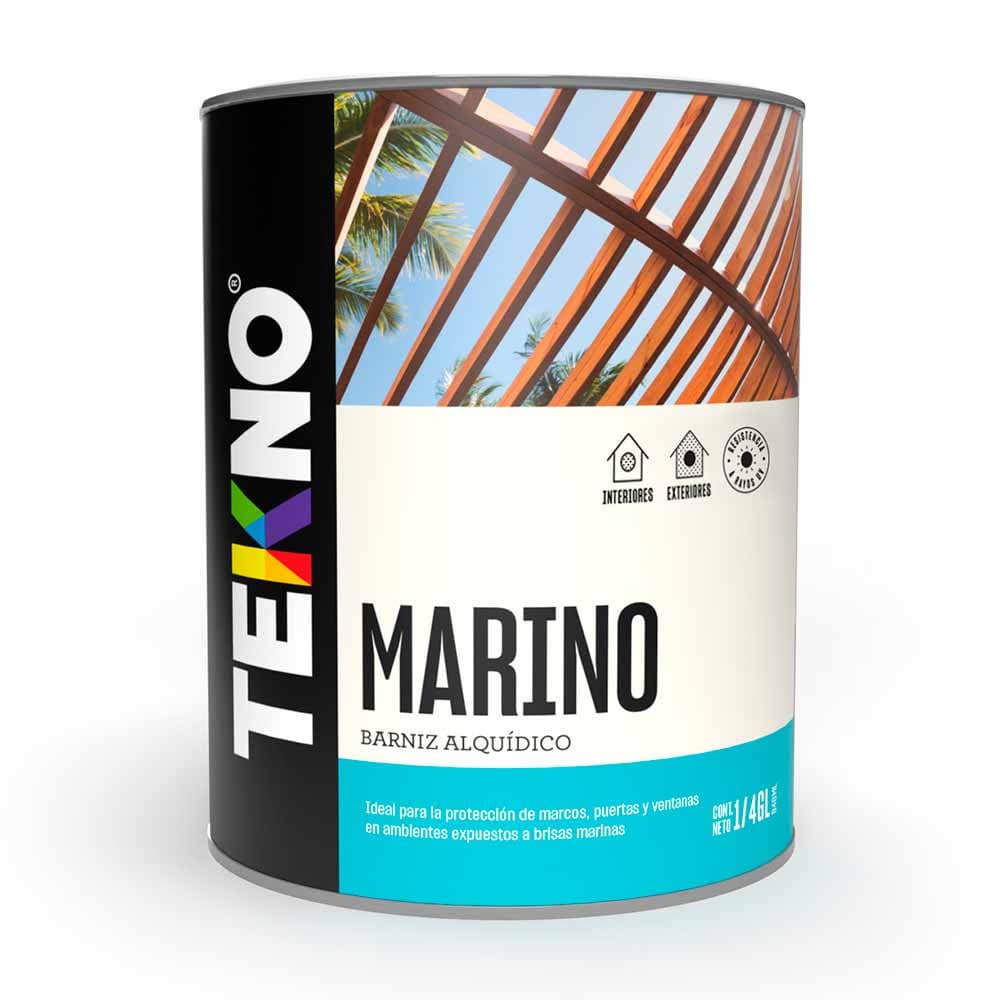 BARNIZ MARINO TRANSPARENTE 1/4 GL - TEKNO