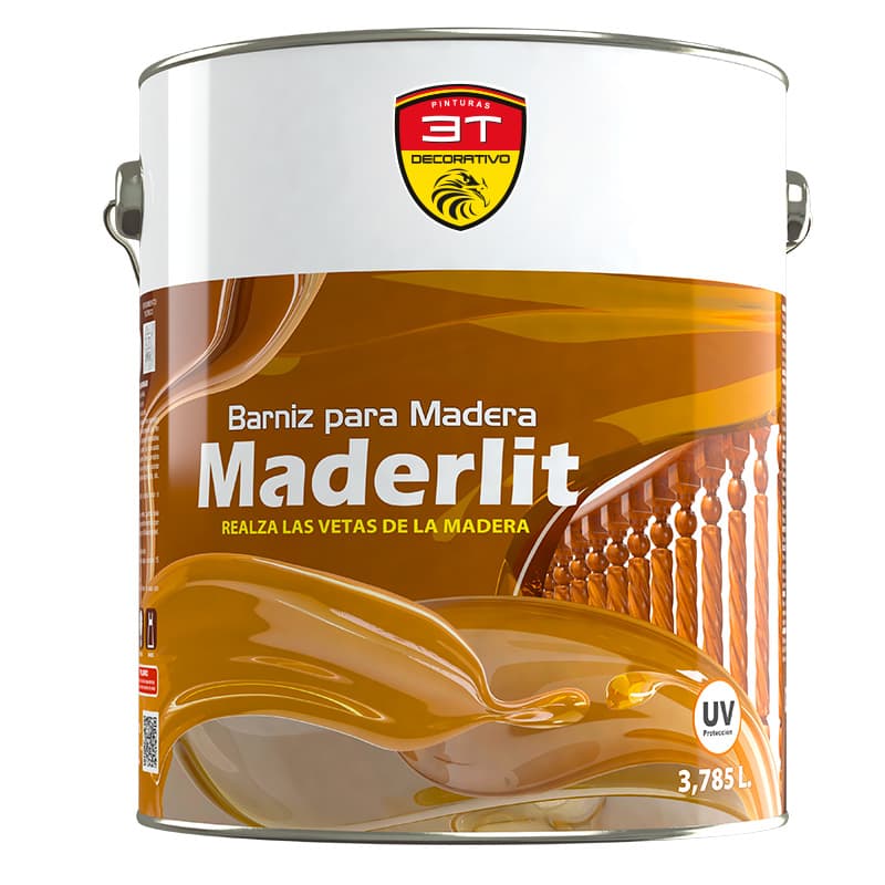 BARNIZ P/MADERA 3T MADERLIT NOGAL 1GL - ANYPSA