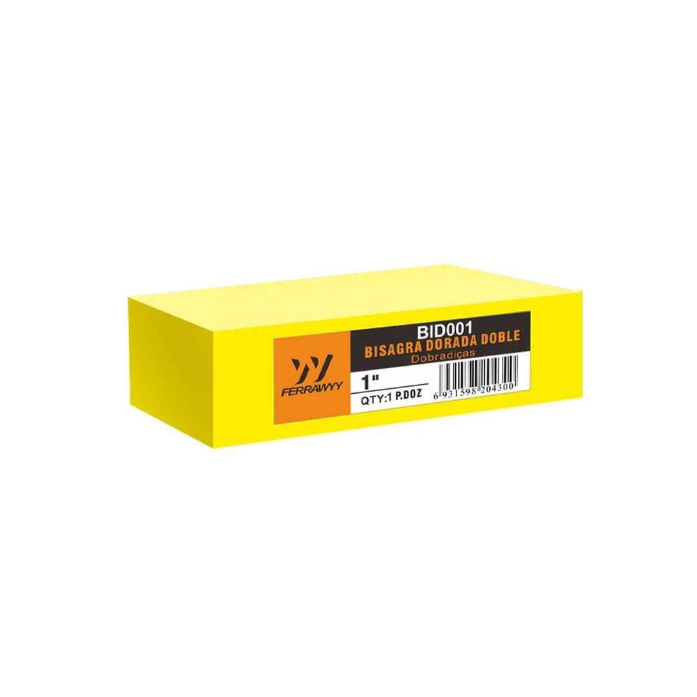 BISAGRA DORADA 1" (BID001) X 24 UN - FERRAWYY