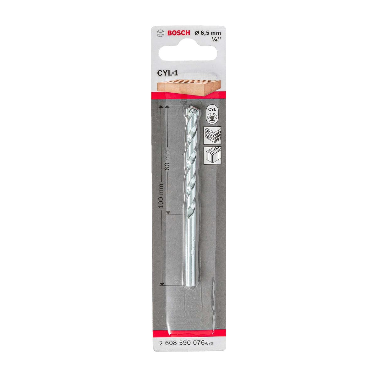 BROCA CONCRETO IMPACT 6.5 X100 1/4" - BOSCH