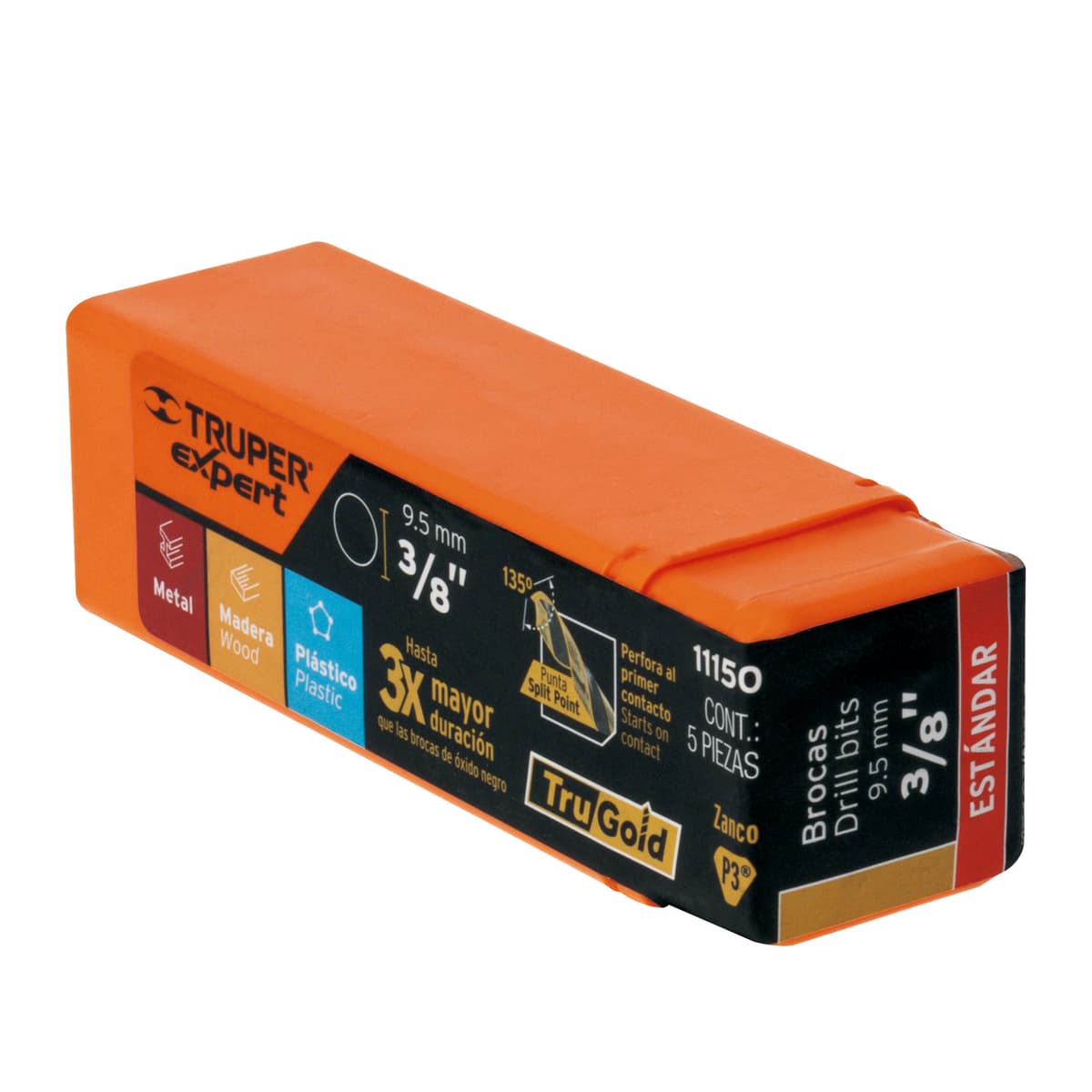 BROCA FIERRO ALTA VELOCIDAD 3/8" (11150) - TRUPER