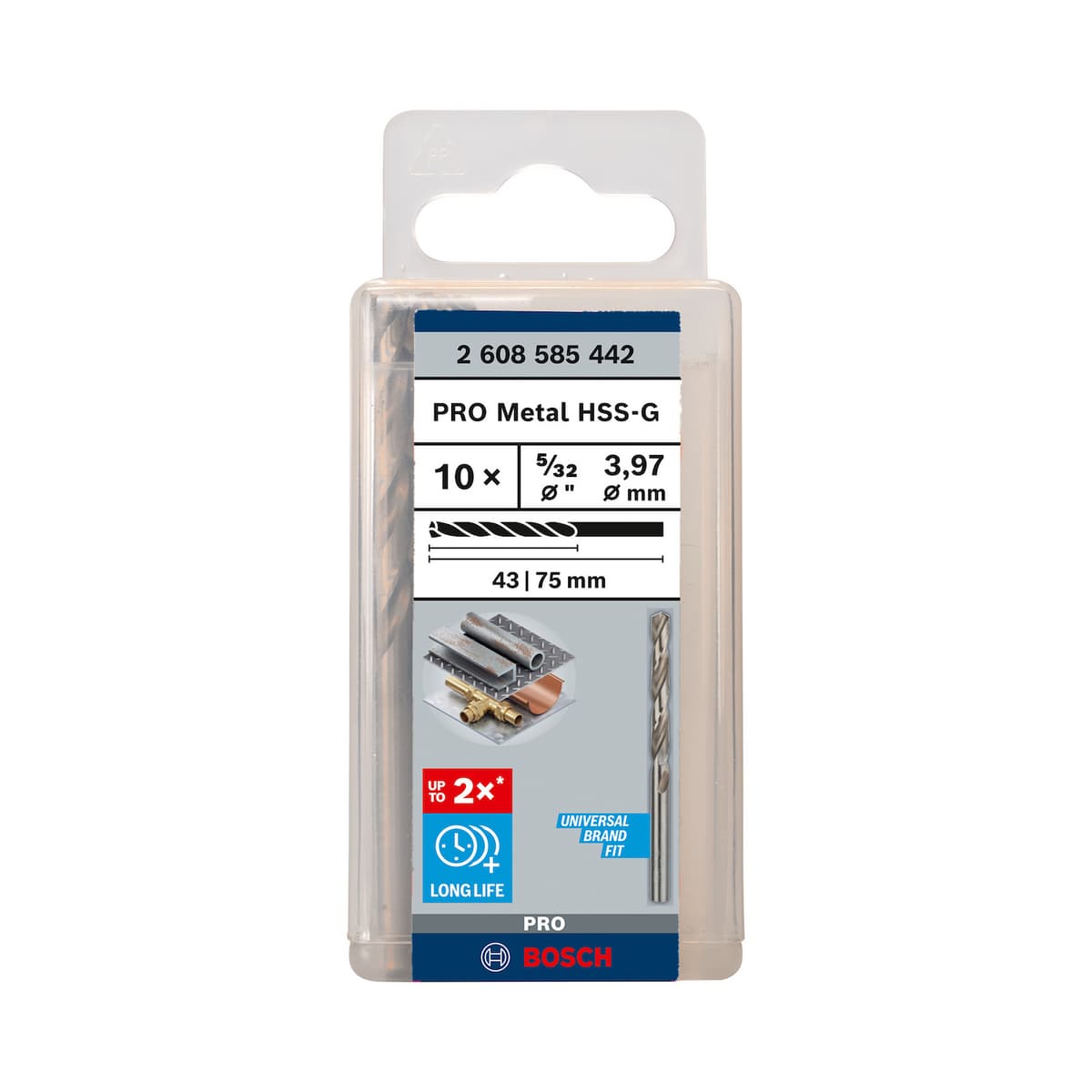 BROCA HSS-4.0MM. 5/32" (442) - BOSCH