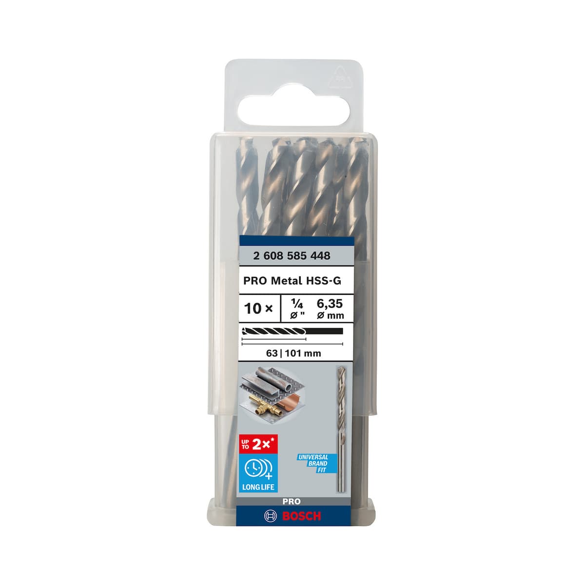 BROCA HSS-6.4MM. 1/4" (448) - BOSCH