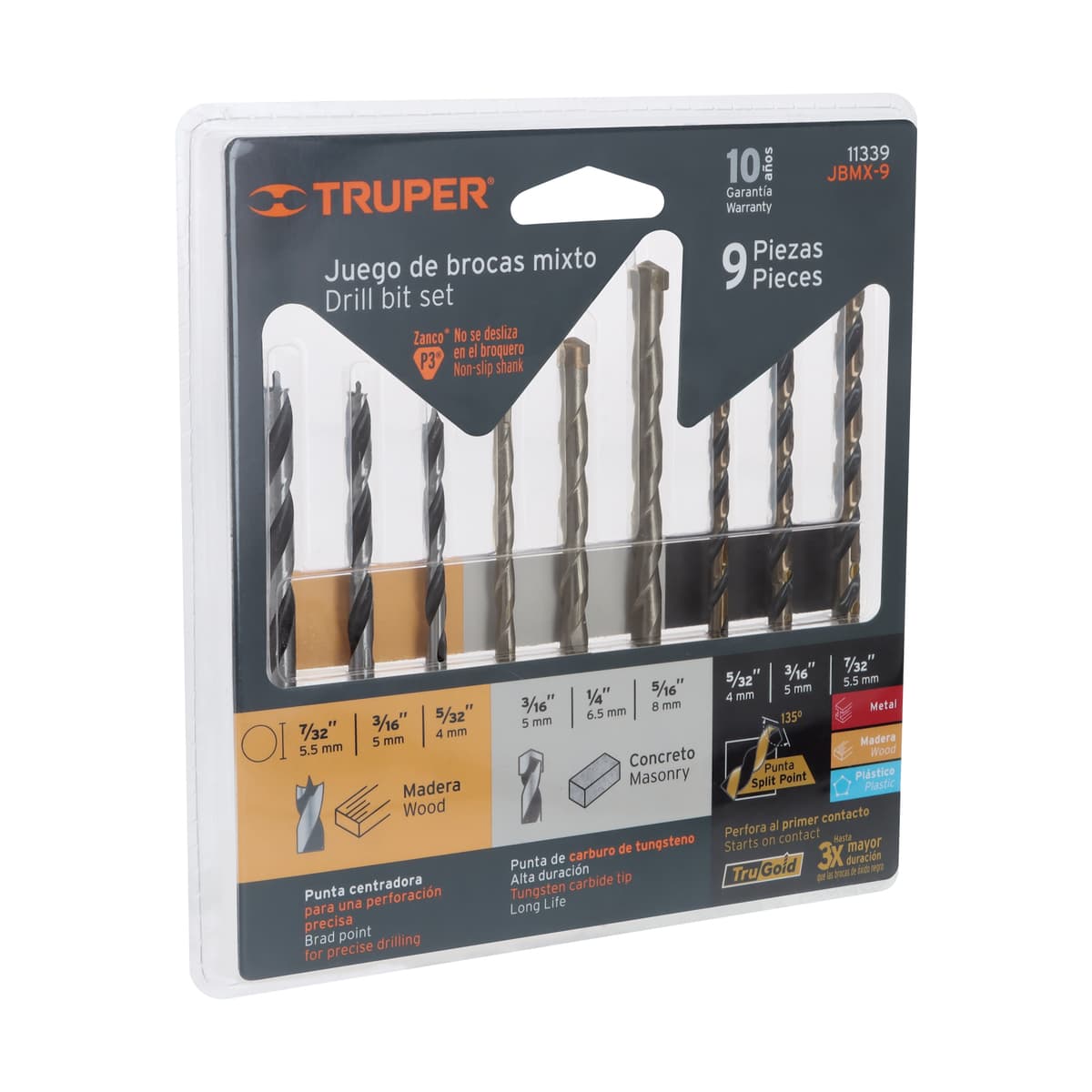 BROCA MIXTA JGO X 9 (11339) - TRUPER