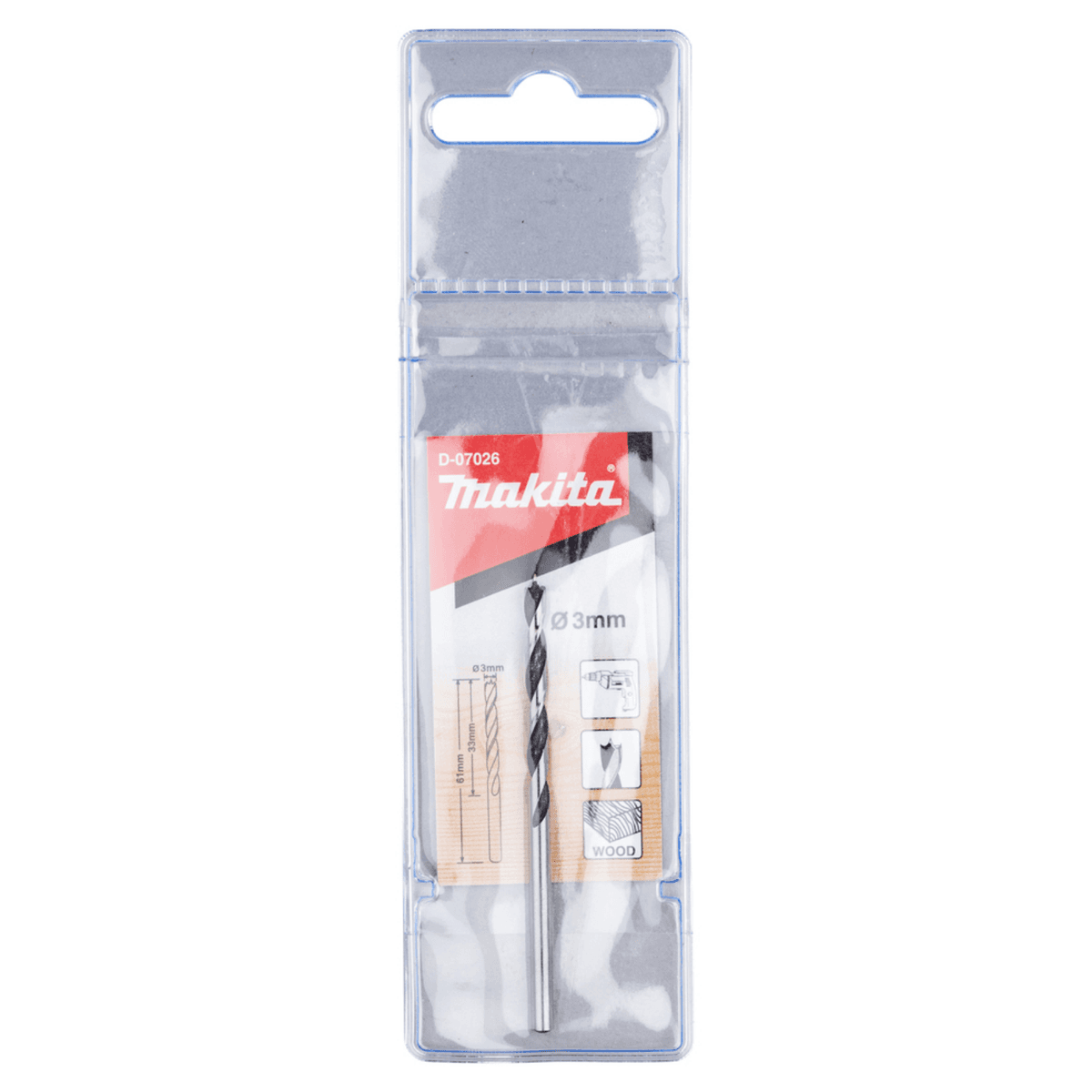BROCA P/MADERA 3mm (D-07026) -MAKITA