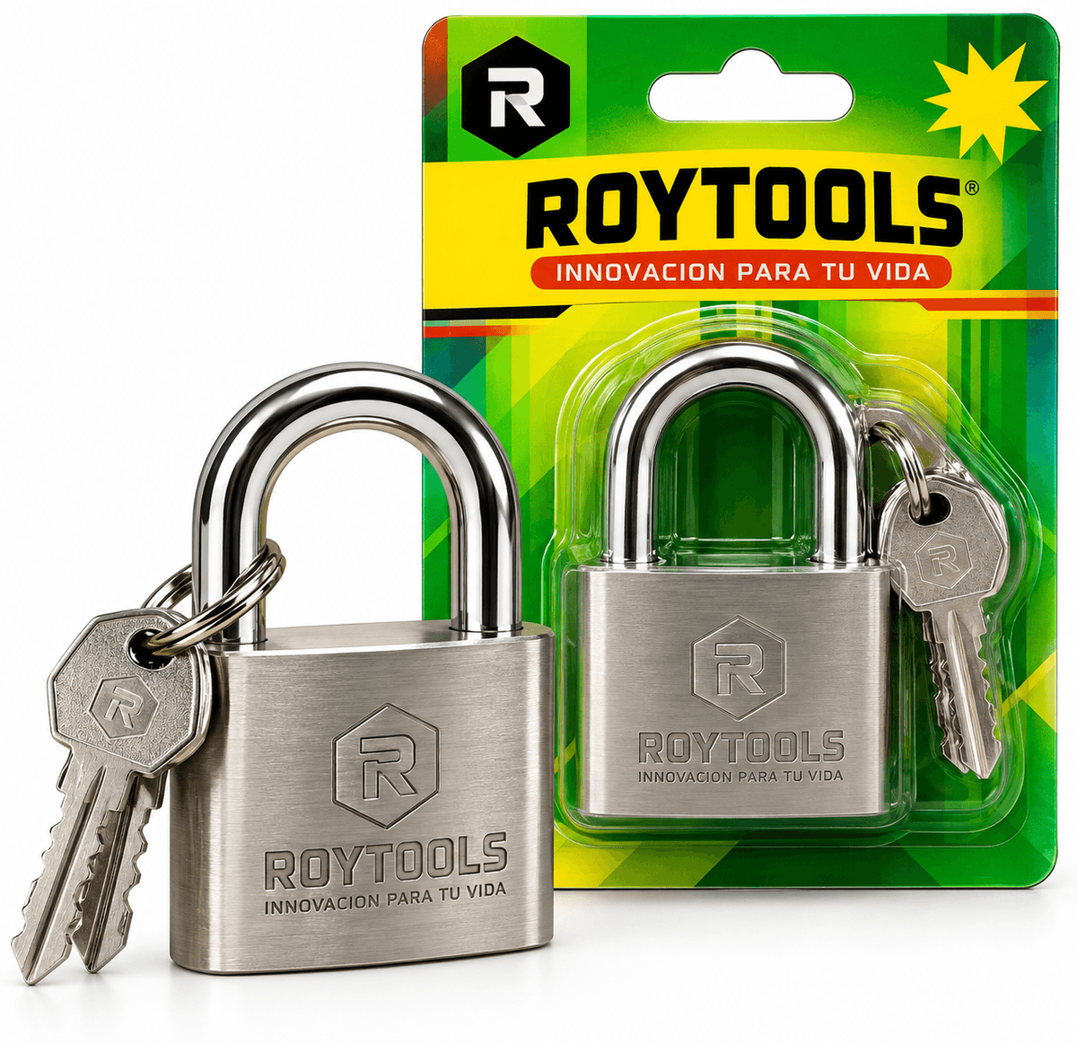CANDADO CROMADO 50MM (ROY141) - ROYTOOLS