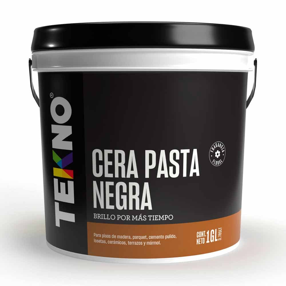 CERA PASTA NEGRO (SACHET) 300ML. - TEKNO