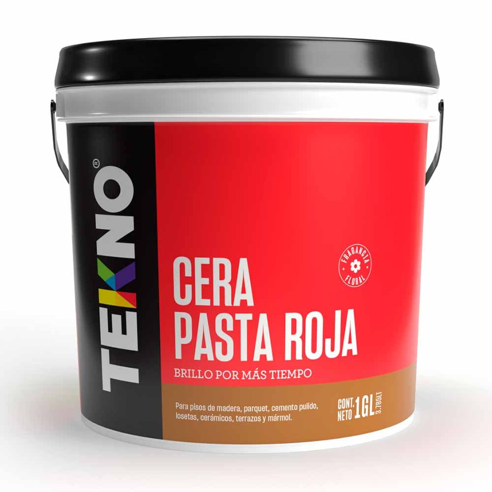 CERA PASTA ROJO (SACHET) 300ML. - TEKNO