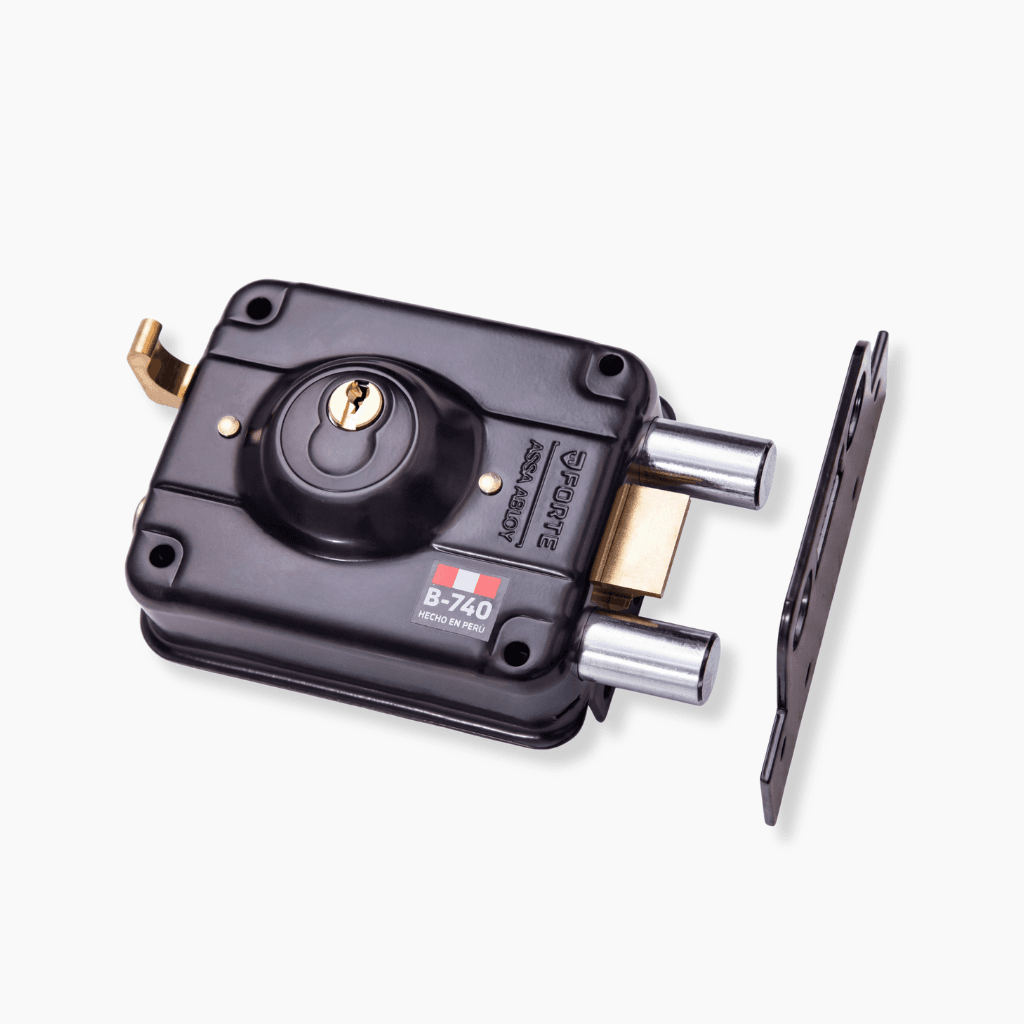 CERRADURA BLINDADA B-740 (NEGRA) - FORTE