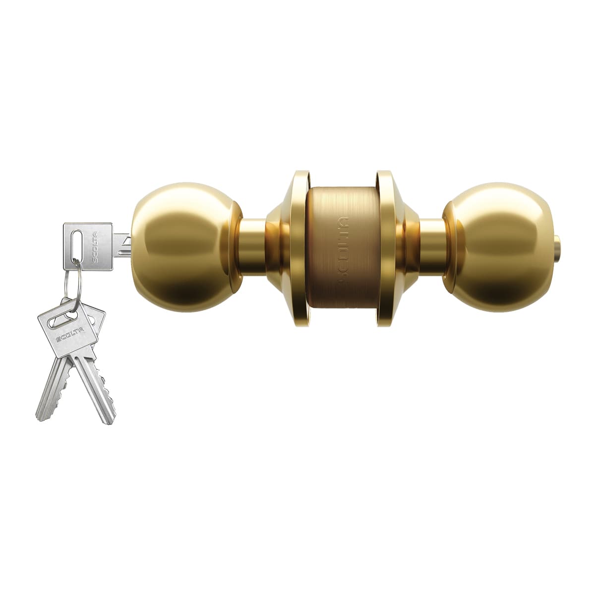 CERRADURA DORM. BP-200 BRONCE PULIDO - SCOLTA