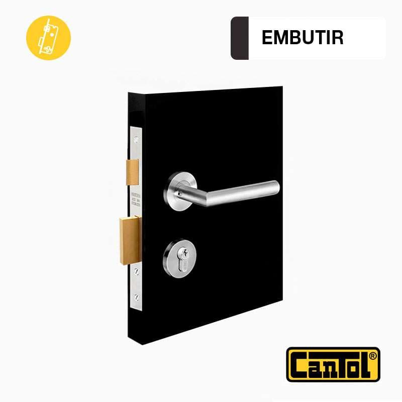 CERRADURA P.INTERIOR AC.INOX ESTANDAR GINEBRA (GE45.60) - CANTOL