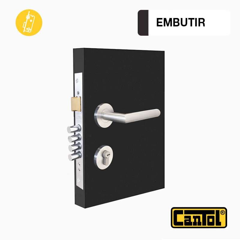 CERRADURA P.PRINC AC.INOX ESTANDAR GINEBRA (GE50.63) - CANTOL