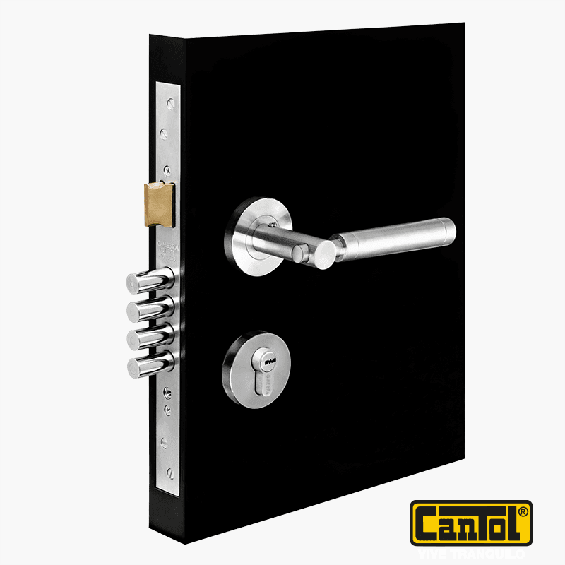 CERRADURA P.PRINC AC.INOX REDONDO IZQ/DER (GR60.63) - CANTOL