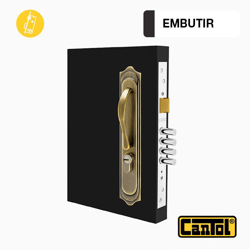 CERRADURA P.PRINC BR.ANTIGUO CLASICA IZQ. GINEBRA - CANTOL
