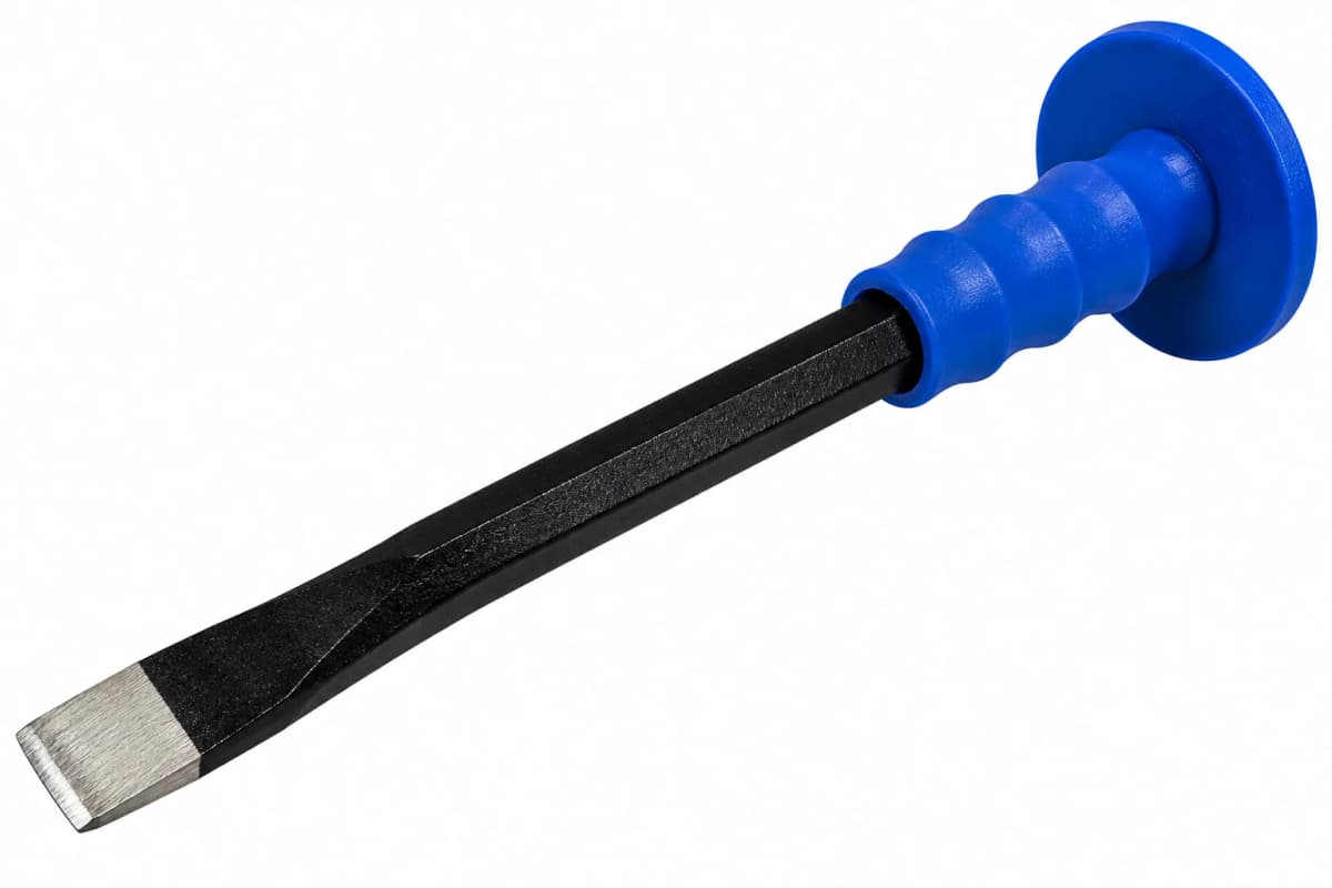CINCEL PUNTA PLANA 3/4" X 12" C/PROTECTOR - CASCO
