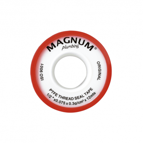 CINTA TEFLON 1/2"X0.075X0.3G/CM3X12MTS - MAGNUM