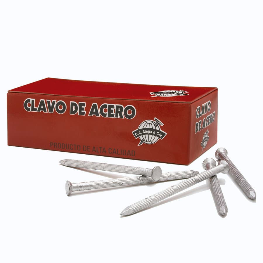 CLAVO ACERO VERTICAL 4.3 X 90MM - MEJIA