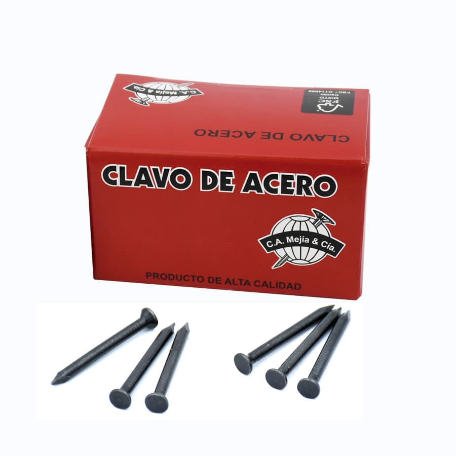 CLAVO DE ACERO LISO 2.0 X 20MM - MEJIA