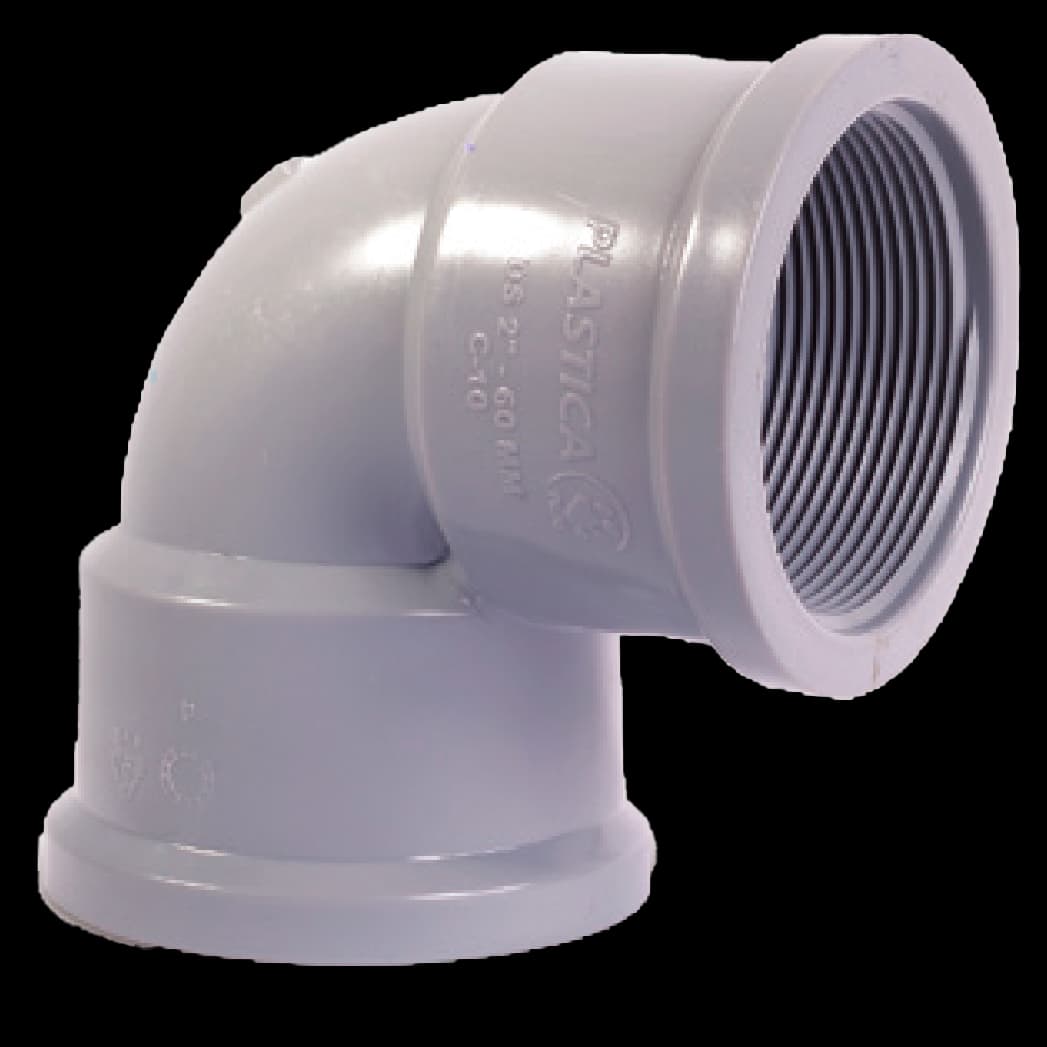 CODO PVC 1 1/2" X 90 C-10 C/R  - PLASTICA