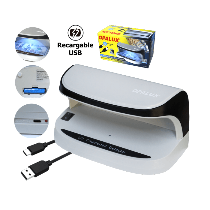 DETECTOR DE BILLETES LUZ LED (S/) 6W 3.7V (OP-2190) - OPALUX