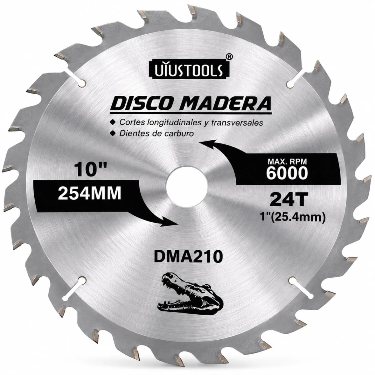 DISCO CORTE MADERA 10" X 24D DMA210 - UYUSTOOLS