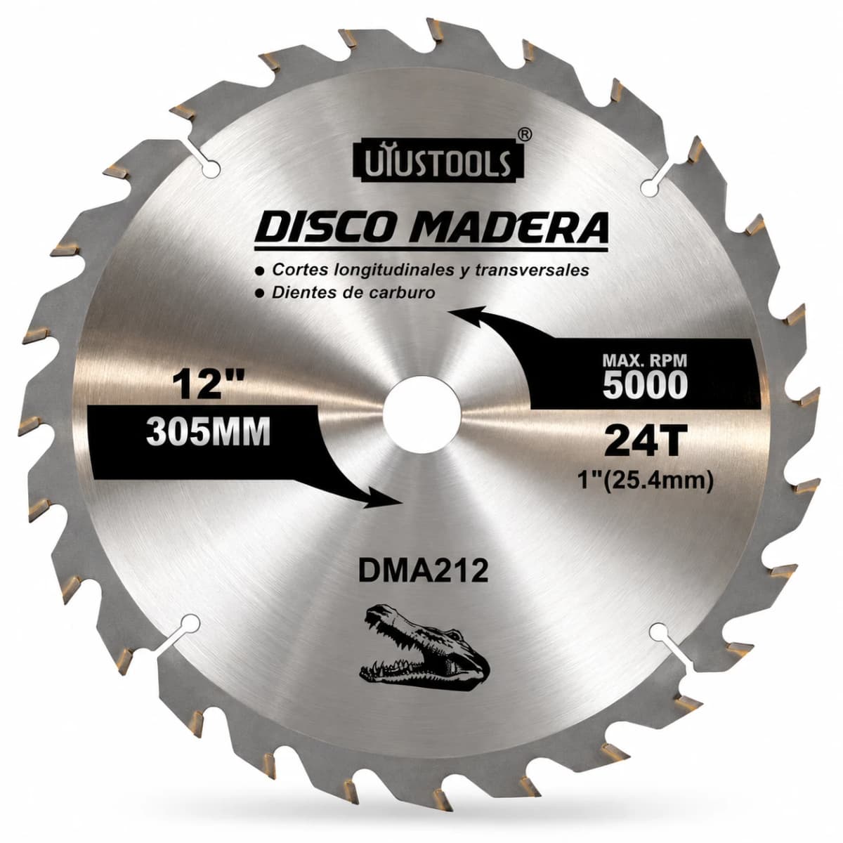 DISCO CORTE MADERA 12" X 24D DMA212 - UYUSTOOLS