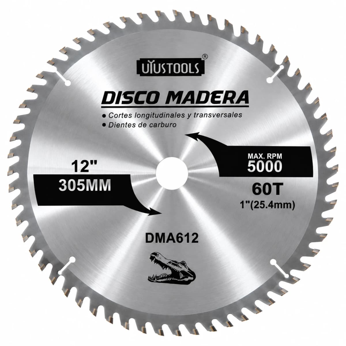 DISCO CORTE MADERA 12" X 60D DMA612 -  UYUSTOOLS