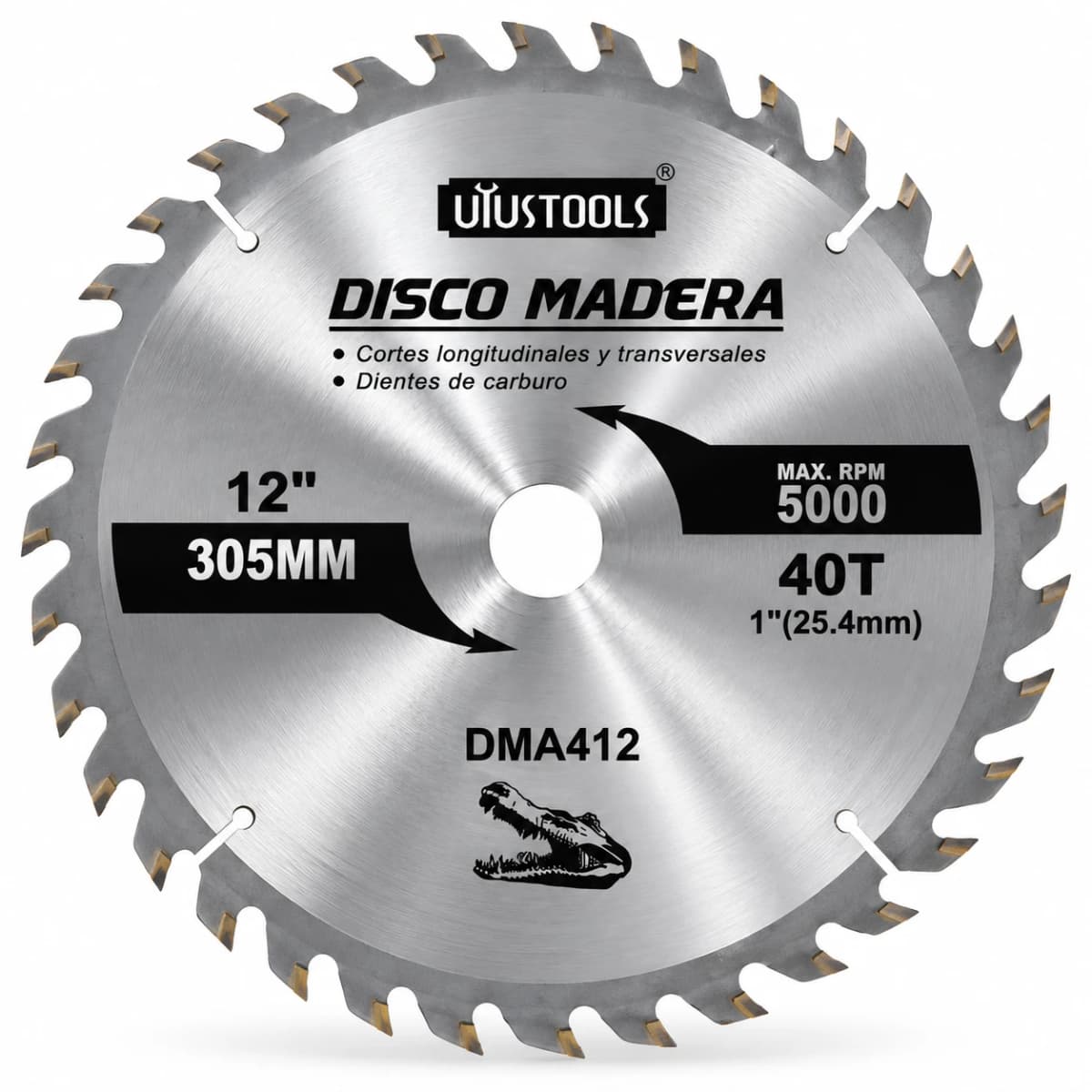 DISCO CORTE MADERA 12"X 40D DMA412 - UYUSTOOLS