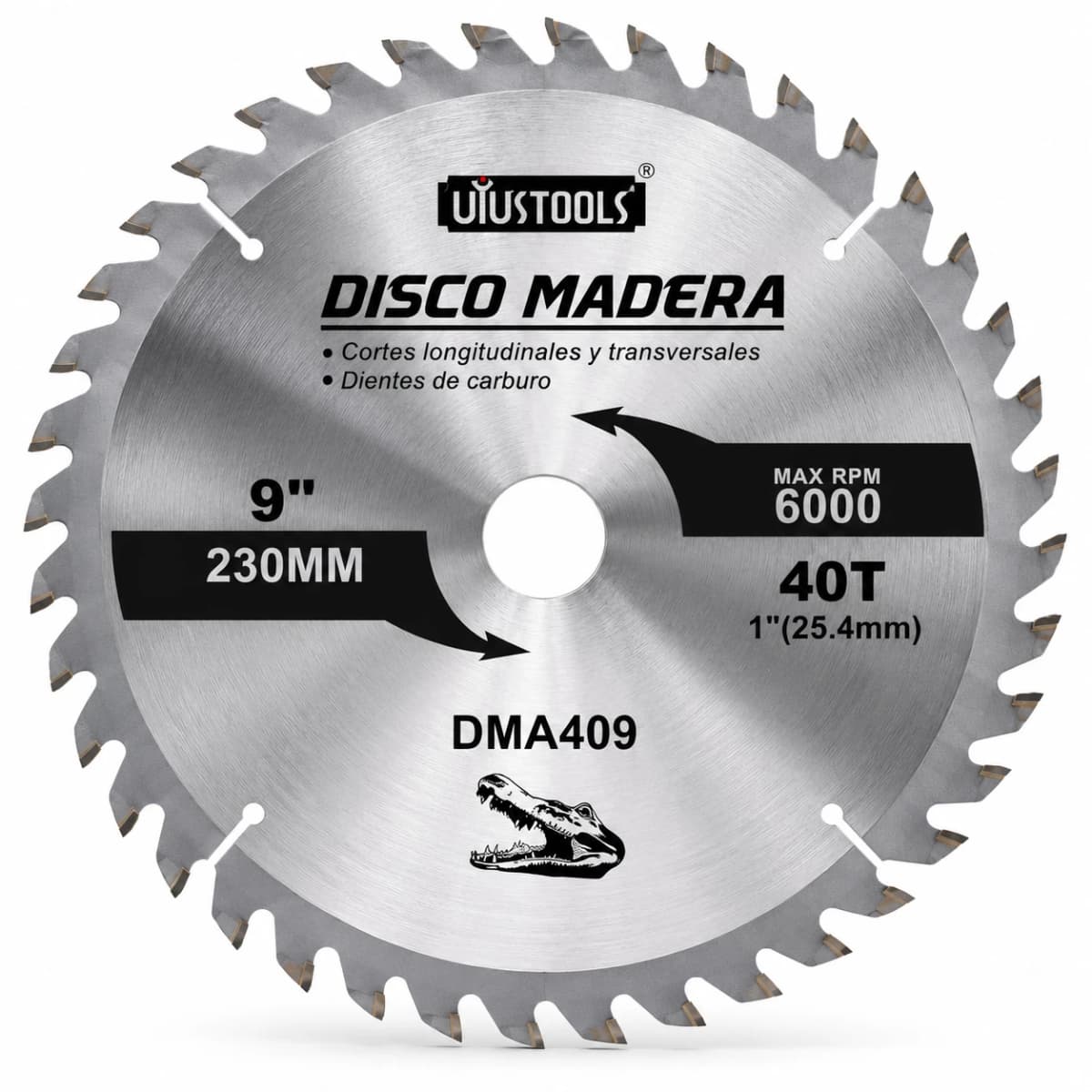 DISCO CORTE MADERA 9" X 40DT DMA409 - UYUSTOOLS