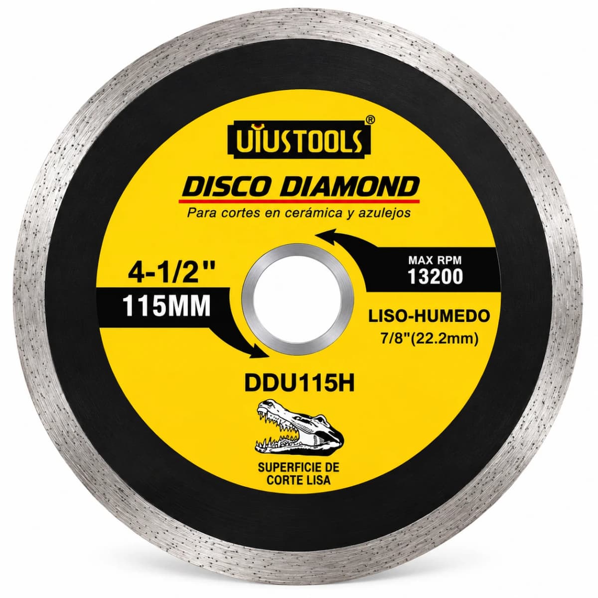 DISCO DIAMAN. 4.1/2" CONTINUO DDU115H - UYUSTOOLS