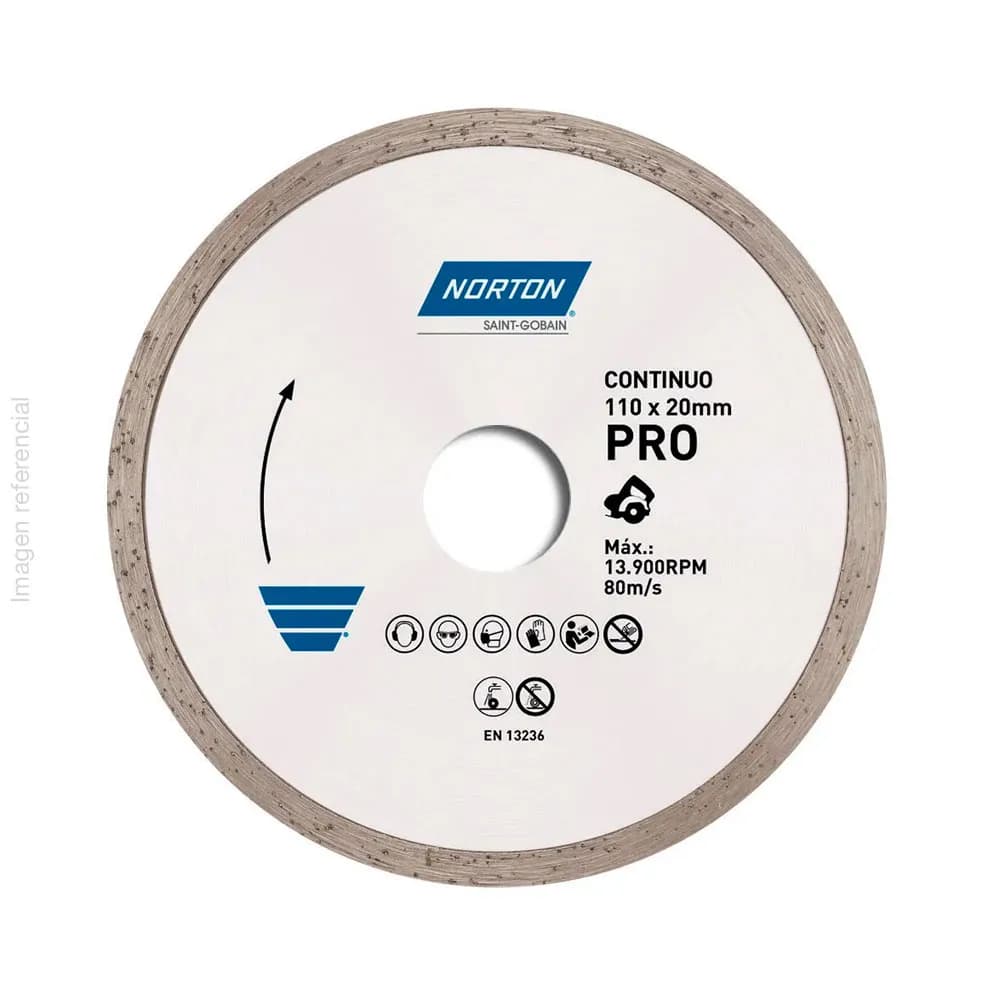 DISCO DIAMAN. 4.1/2" CONTINUO PRO (41308)- NORTON