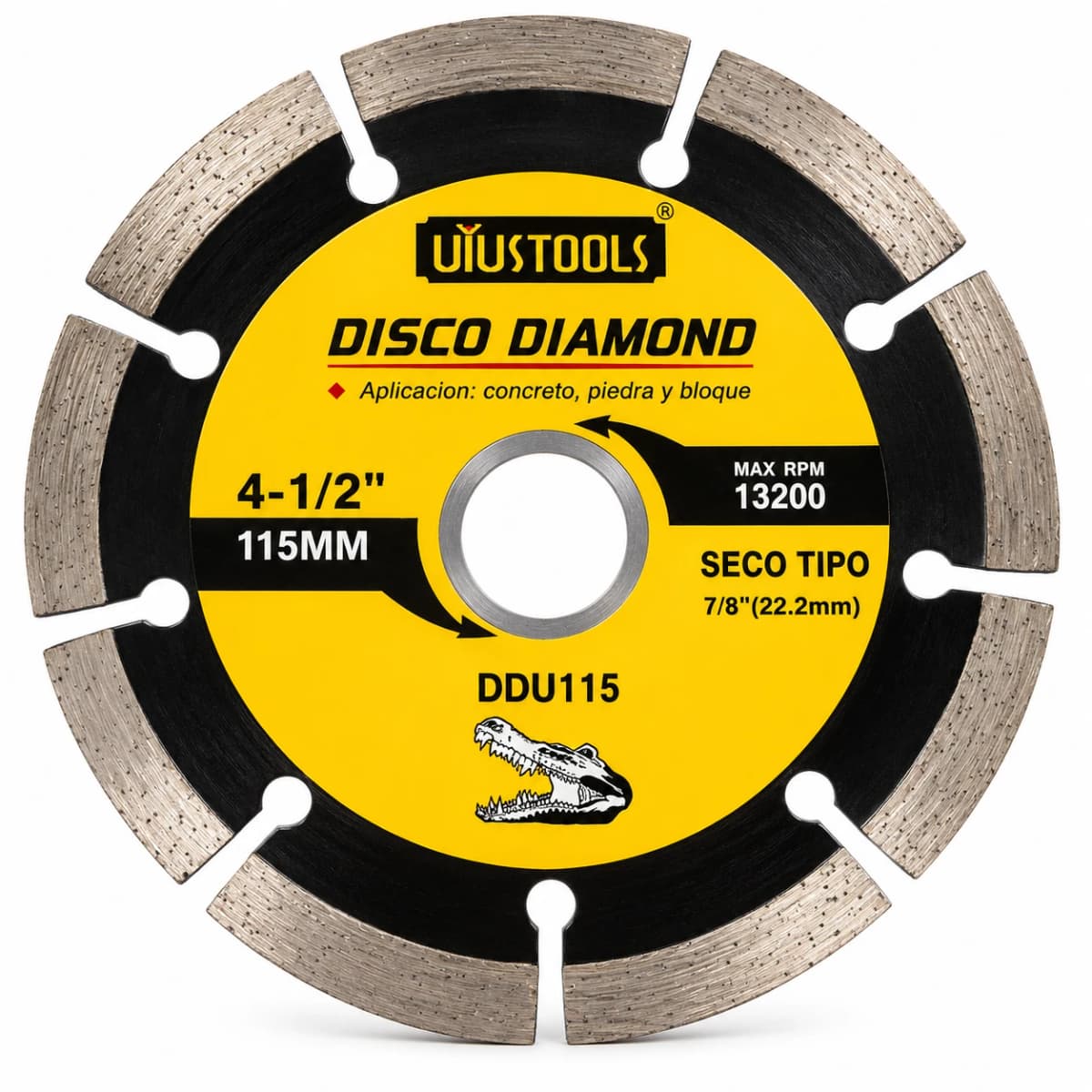 DISCO DIAMAN. 4.1/2" SEGMENTADO DDU115 - UYUSTOOLS