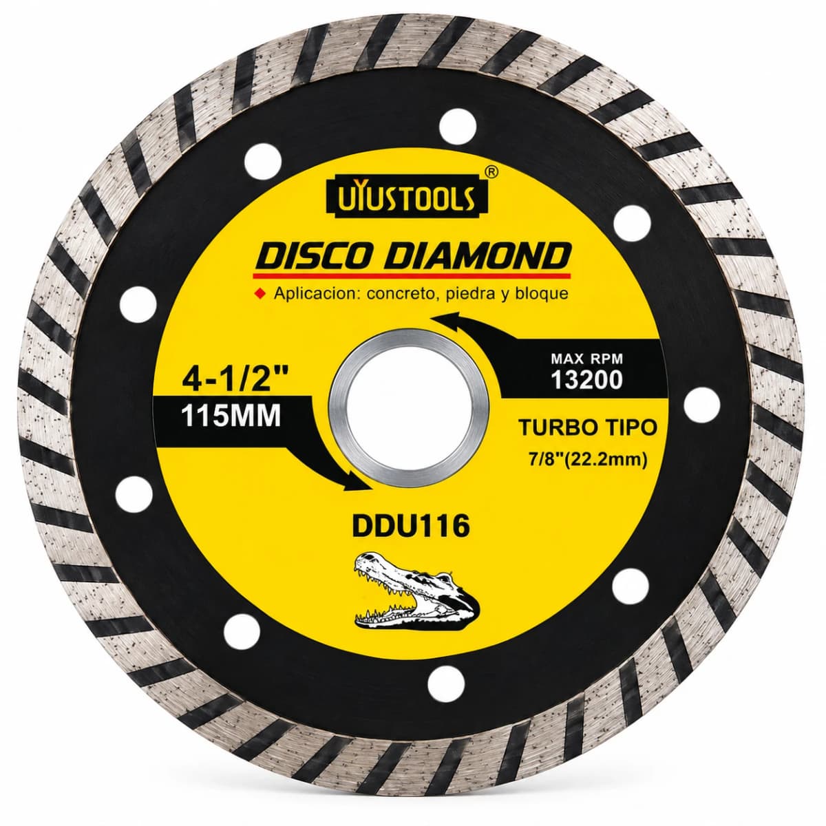 DISCO DIAMAN. 4.1/2" TURBO DDU116 - UYUSTOOLS