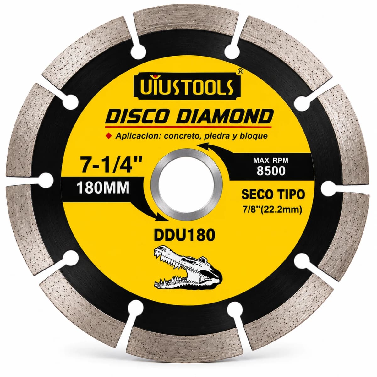 DISCO DIAMAN. 7" SEGMENTADO DDU180 - UYUSTOOLS