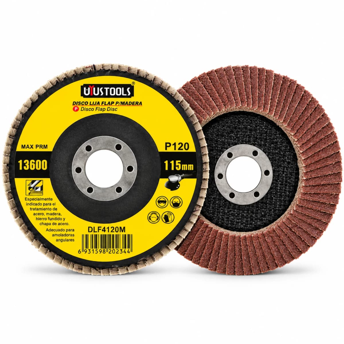 DISCO LIJA FLAP P/MADERA 115 #120 DLF4120M - UYUSTOOLS