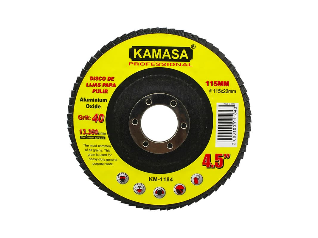 DISCO LIJA FLAP P/MADERA 115 #40 KM 1184 - KAMASA