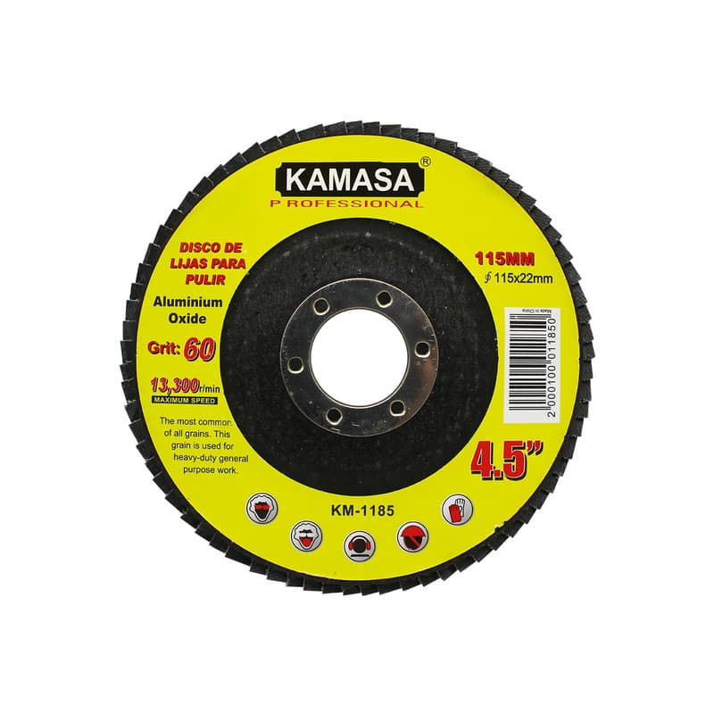 DISCO LIJA FLAP P/MADERA 115 #60 KM 1185 - KAMASA