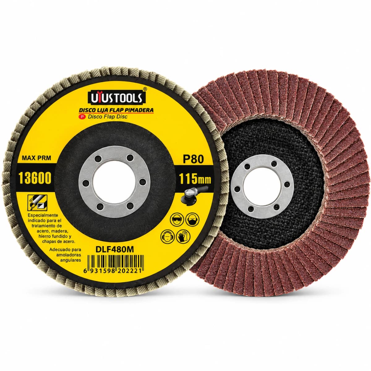 DISCO LIJA FLAP P/MADERA 115 #80 DLF480M - UYUSTOOLS