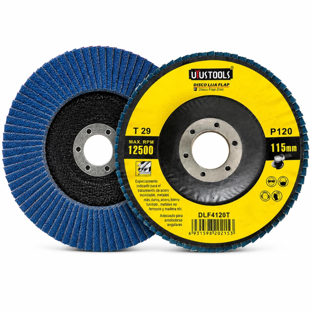 DISCO LIJA FLAP P/METAL 115 #120 DLF4120T - UYUSTOOLS