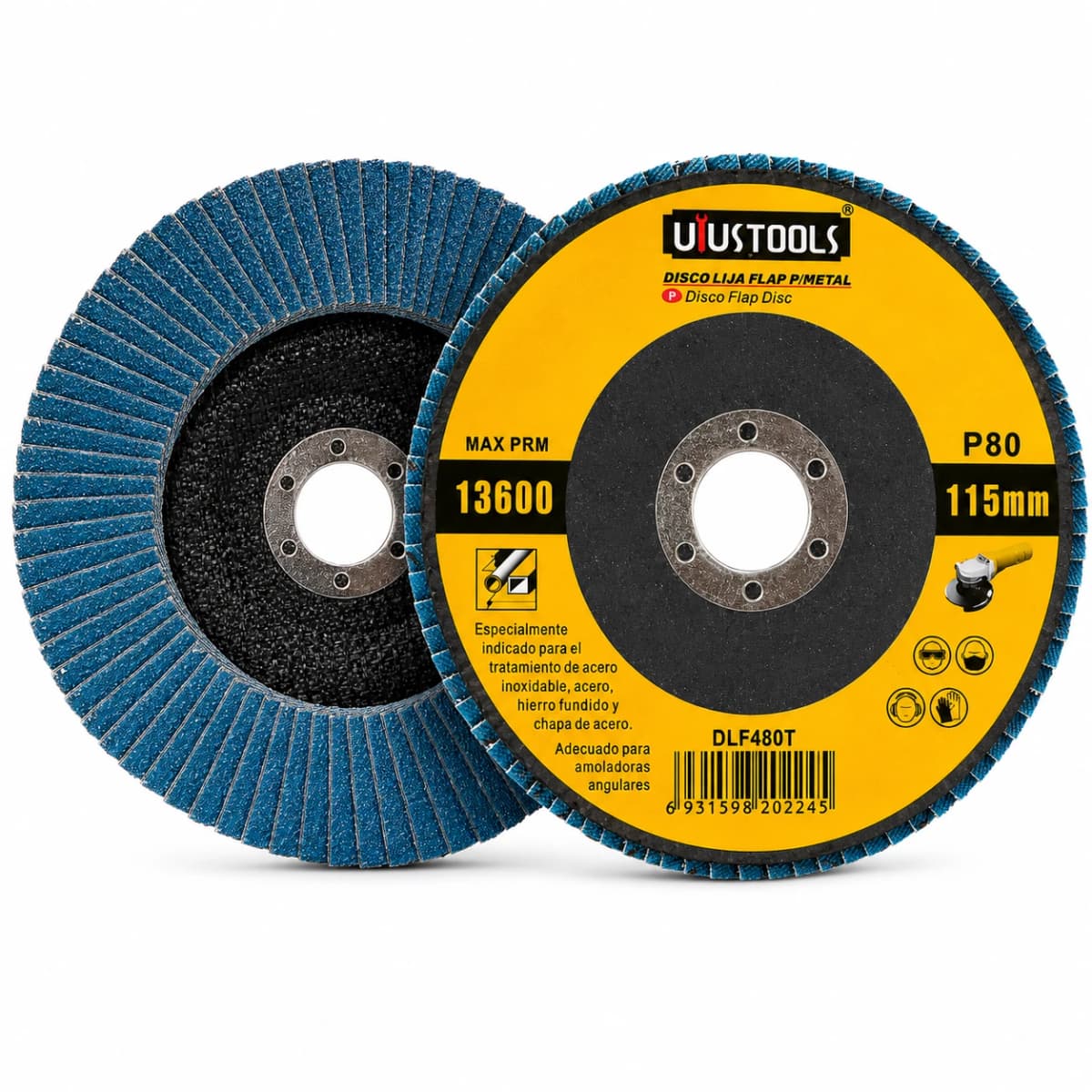 DISCO LIJA FLAP P/METAL 115 #80 DLF480T - UYUSTOOLS