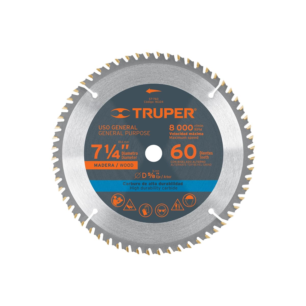 DISCO SIERRA CIRCULAR ST-760 (18324) - TRUPER