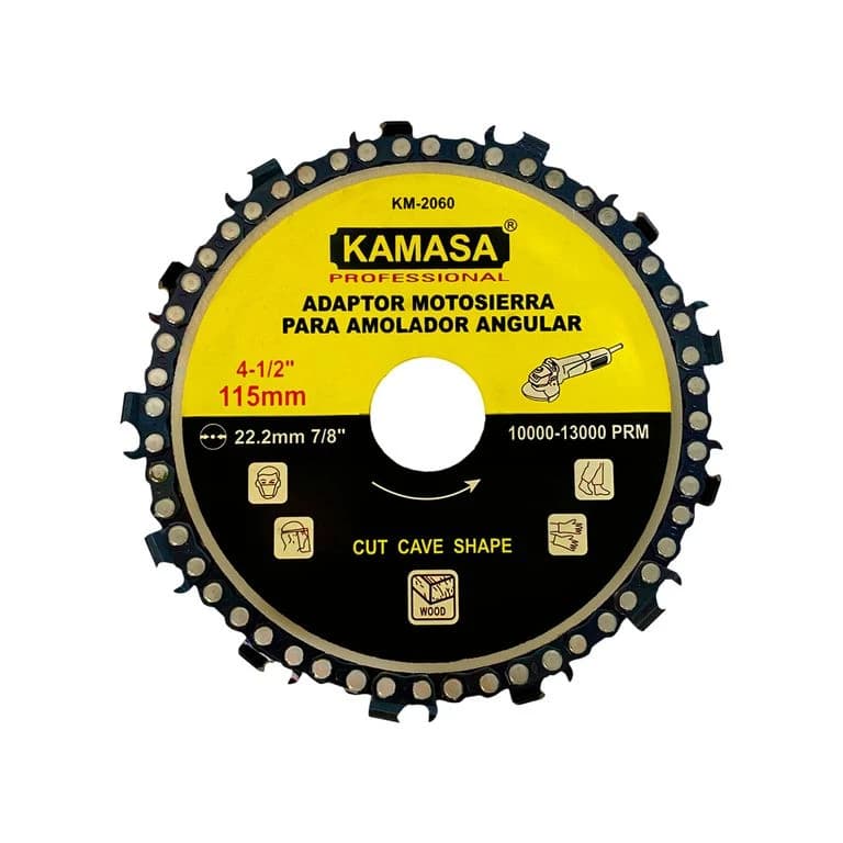 DISCO T. MOTOSIERRA 4 1/2" P/AMOLADORA KM-2060 - KAMASA