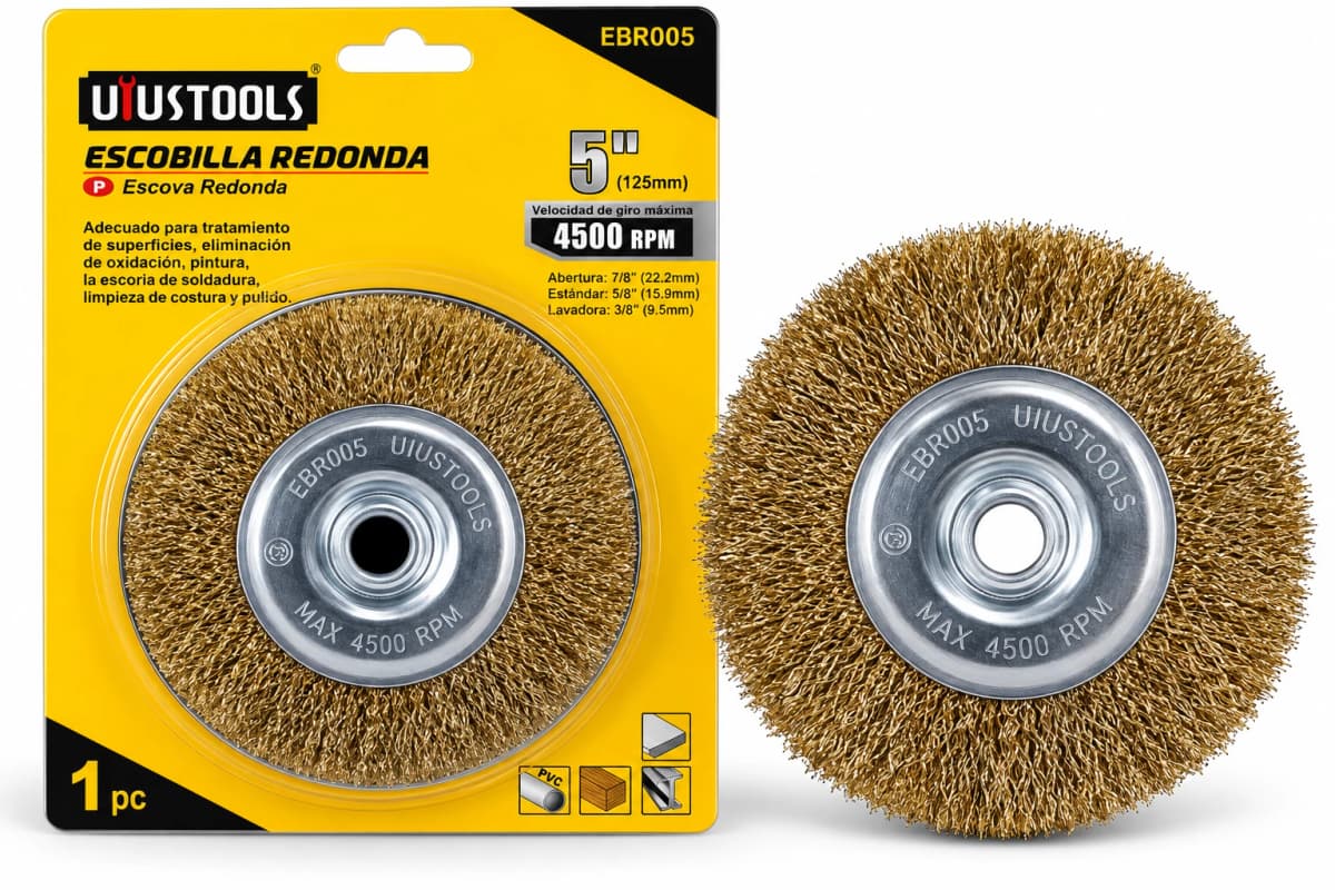 ESCOBILLA REDONDA 5" EBR005 - UYUSTOOLS