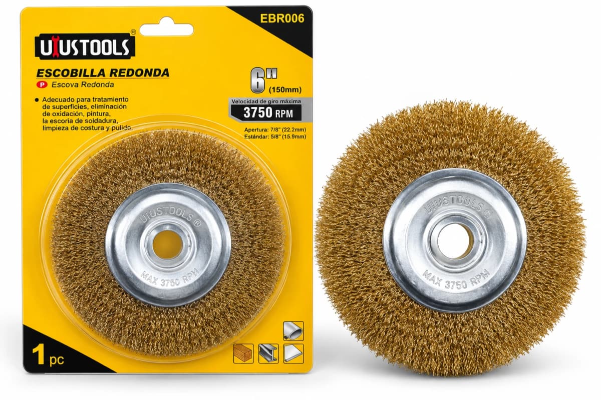 ESCOBILLA REDONDA 6" EBR006 - UYUSTOOLS