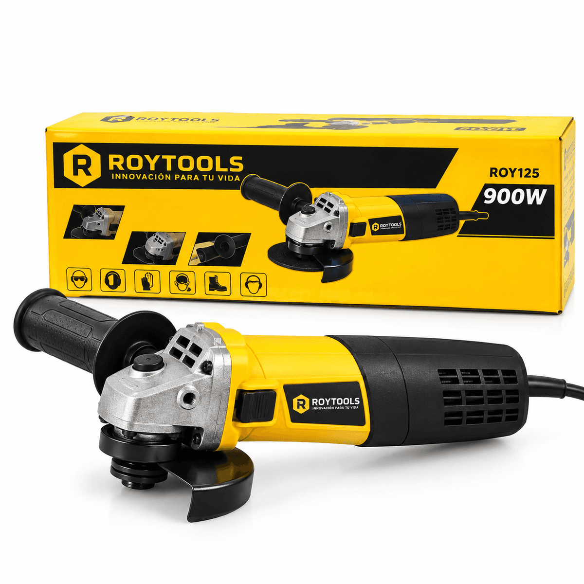 ESMERIL ANG. 4 1/2" 900W (ROY125) - ROYTOOLS