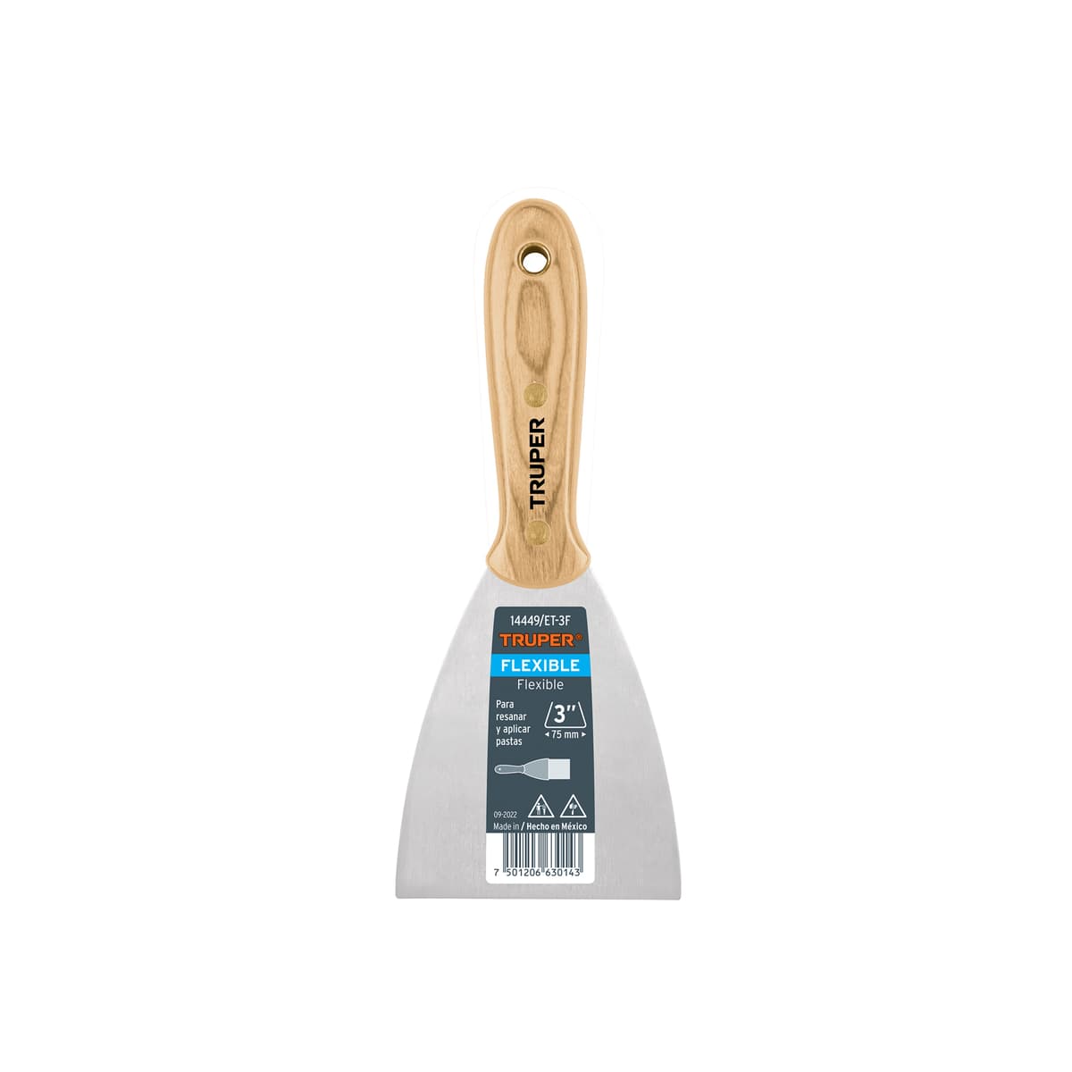 ESPATULA FLEXIBLE 3" M/MADERA (14449) - TRUPER