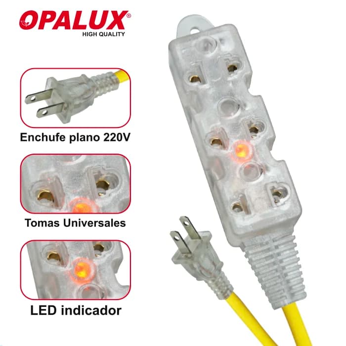 EXTENSION 3 SALIDAS 3 METROS OP-FL1203 - OPALUX